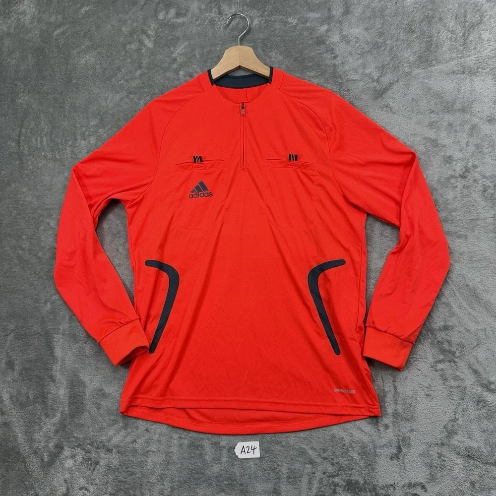 Vintage ADIDAS CLIMACOOL MEN'S REFEREE JERSEY LONG SLEEVE SIZE Medium